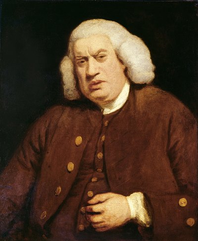 Portret van Dr. Samuel Johnson (1709-84) door Joshua Reynolds